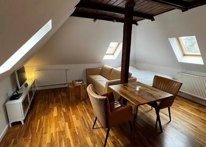 Tolles Dach-apartment Mit Balkon Und Klimaanlage アパート *